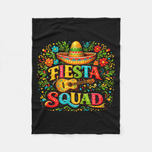 Mexican Party Cinco De Mayo Let's Taco Bout My Fleece Blanket