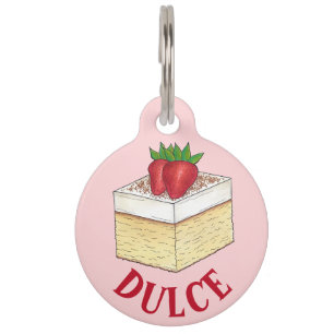 Mexican Pastel de Tres Leches Cake Baking Dessert Pet Tag