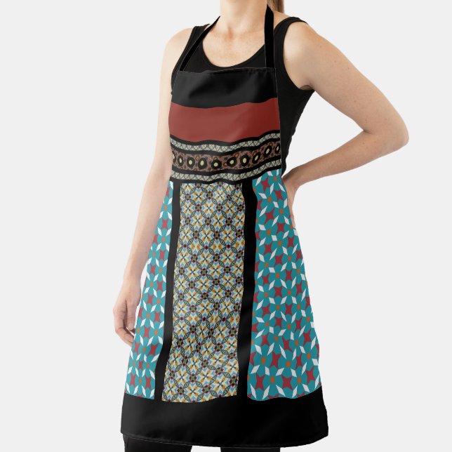 Mexican Patchwork Style 3 Apron (Insitu)