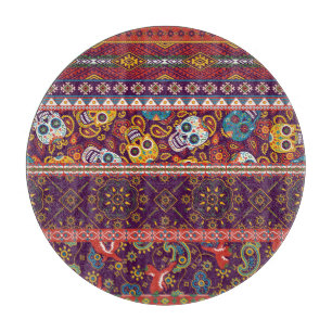 Mexican patchwork: traditional vintage design. cutting board