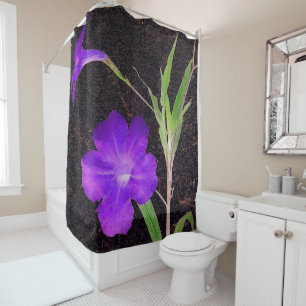 Mexican Petunia Purple Shower Curtain