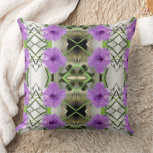 Mexican Petunias and Latticework Cushion