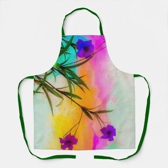 Mexican Petunias Love Colour Apron (Front)
