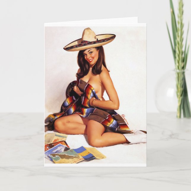 Mexican Pin Up Card (Front)