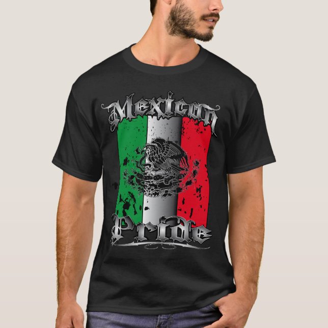 Mexican Pride Mexican Tattoo T Shirt (Front)