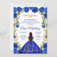 Mexican Princess Crown Navy Charra 15 Invitation