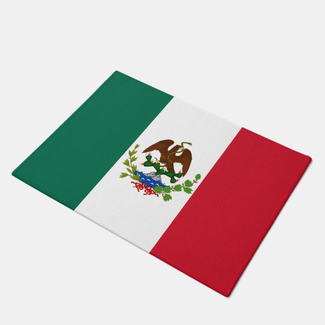 Mexican Republic Flag: 1824-1835, Santa Anna Doormat (Angled)