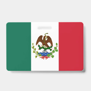 Mexican Republic Flag: 1824-1835, Santa Anna ID Badge