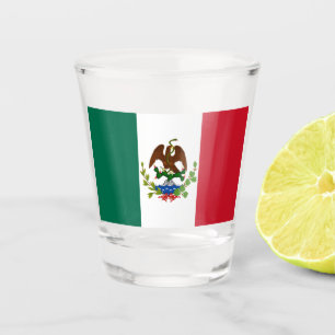 Mexican Republic Flag: 1824-1835, Santa Anna Shot Glass