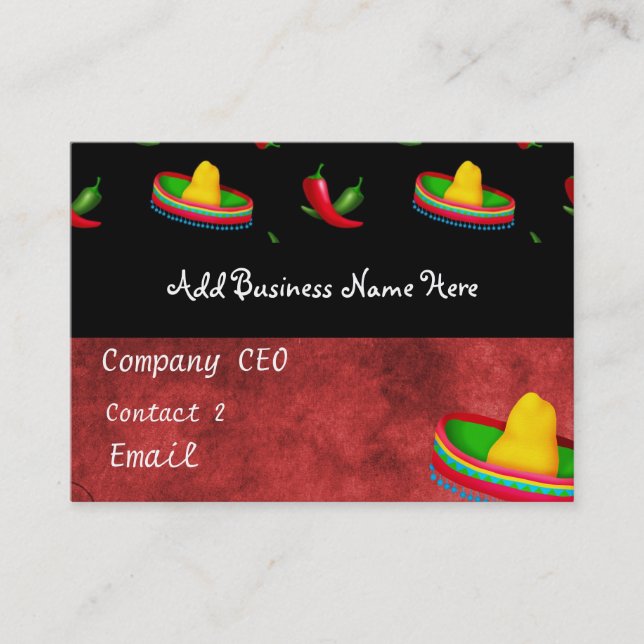 MEXICAN RESTAURANT Business Card (Front)