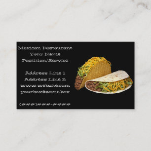 Mexican Restaurant Business Card