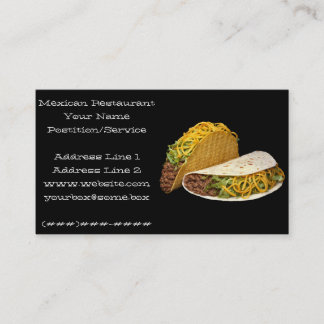 Mexican Restaurant Business Card
