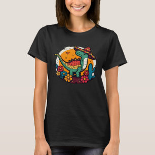 Mexican Rex Dinosaur Cinco De Mayo T-Shirt
