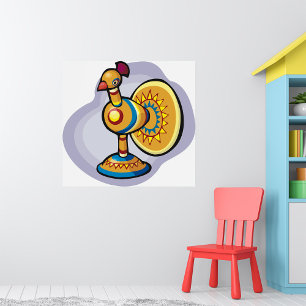 Mexican Rooster Toy Poster