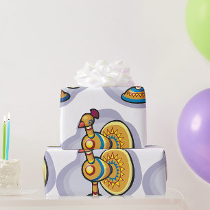 Mexican Rooster Toy Wrapping Paper
