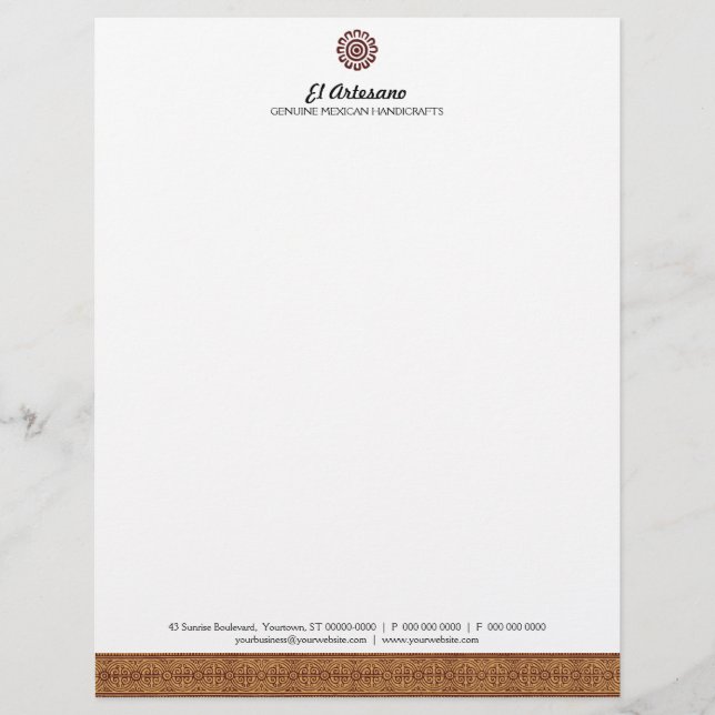 Mexican Rose Letterhead Design (Front)