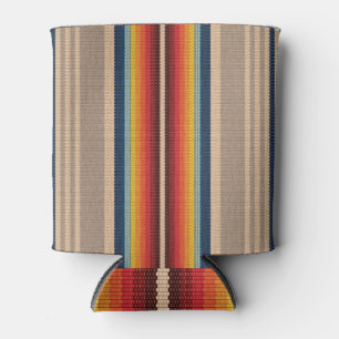Mexican Rug: Colorful Stripes Seamless. Can Cooler