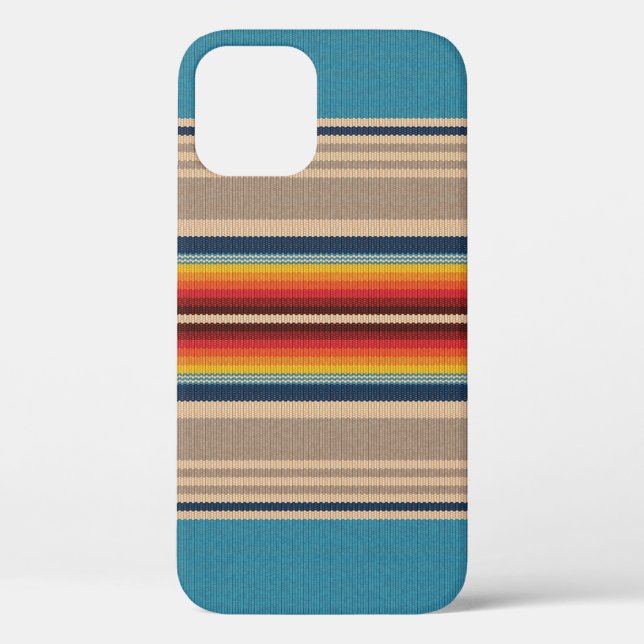 Mexican Rug: Colourful Stripes Seamless. Case-Mate iPhone Case (Back)
