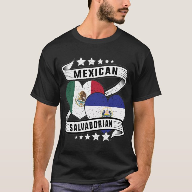 Mexican Salvadorian Half Salvadoran Half Mexican F T-Shirt (Front)
