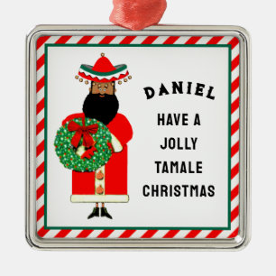 Mexican Santa Ceramic Ornament