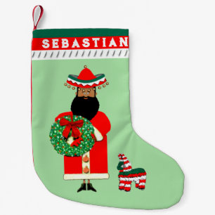 Mexican Santa Small Christmas Stocking