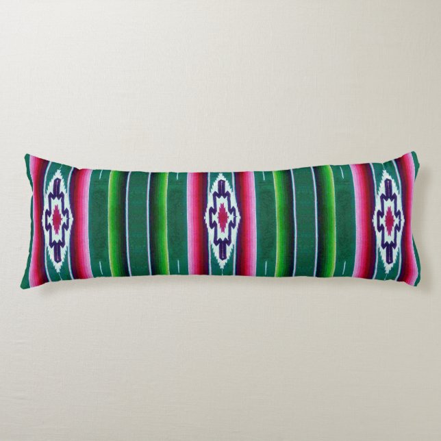 Mexican Sarape Pattern Body Cushion (Front)