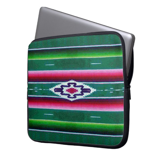Mexican Sarape Pattern Laptop Sleeve (Front Left)