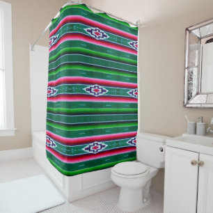 Mexican Sarape Pattern Shower Curtain