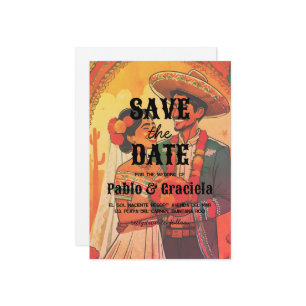 mexican save the date invitation