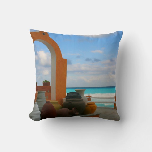 Mexican sea side pillow (Front)