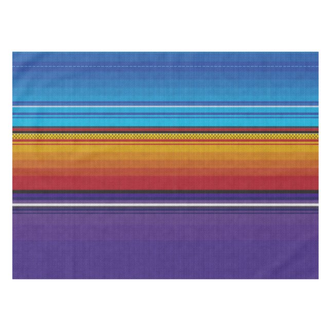 Mexican serape #4 tablecloth (Front (Horizontal))