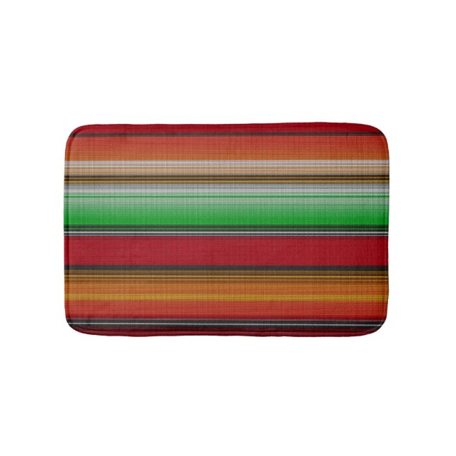 Mexican serape #6 bath mat (Front)