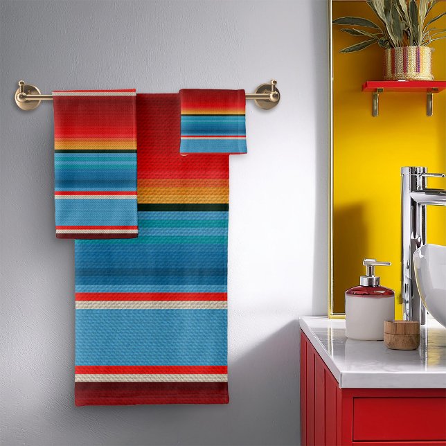 Mexican serape bath towel set (Creator Uploaded)