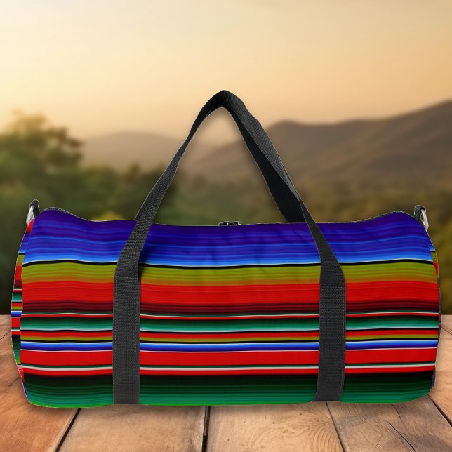 Mexican Serape Blanket Mexico Colourful  Duffle Bag (Creator Uploaded)