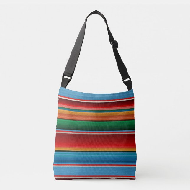 Mexican serape crossbody bag (Front)