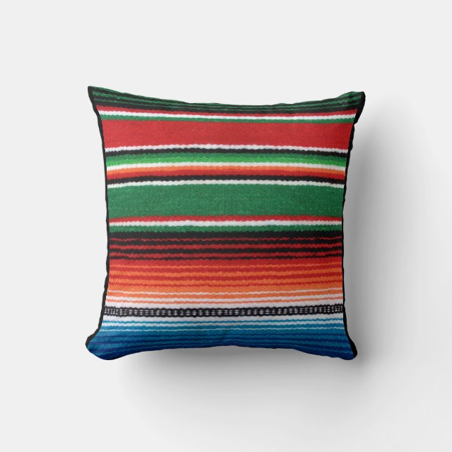Mexican Serape Pillow (Front)