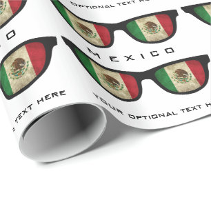 Mexican Shades custom text & colour gift wrap