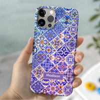 Mexican Sicilian Mediterranean purple blue tiles