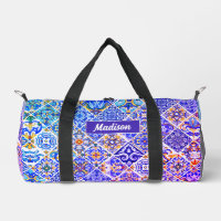 Mexican Sicilian Mediterranean purple blue tiles