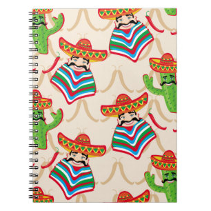 Mexican siesta spiral notebook