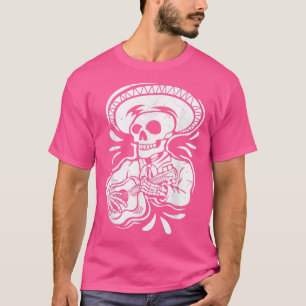 Mexican Skeleton Guitarist Tshirt T-Shirt