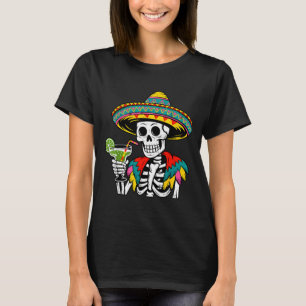 Mexican skeleton sombrero cinco de mayo mexican T-Shirt