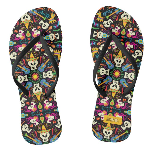 Mexican skeletons celebrating the Day of the Dead Jandals (Footbed)