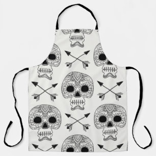 Mexican Skull Day of Dead Apron
