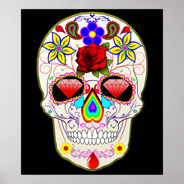 mexican skull poster (Front)