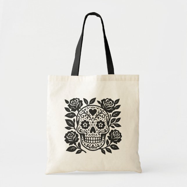 Mexican Skull Tote Bag (Front)