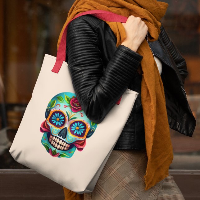 Mexican Skull Tote Bag (Creator Uploaded)