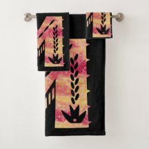 MEXICAN SKY -M- red orange damask