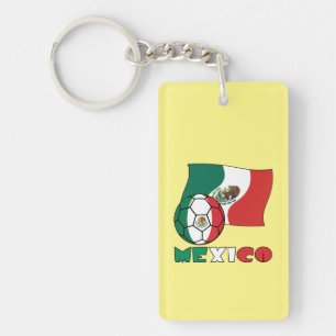 Mexican Soccer Ball Key Ring
