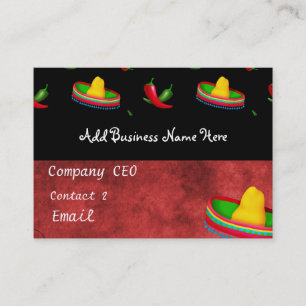 MEXICAN Sombrero Business Card